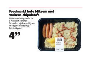 foodmarkt hete bliksem met varkens chipolata s