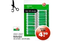 batterijen aa of aaa