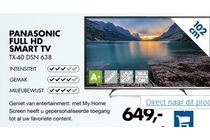 panasonic full hd smart tv tx 40 dsn 638