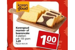korengoud marmer of boerencake