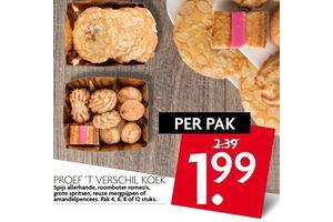 proef t verschil koek