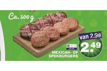 mexican of spekburgers