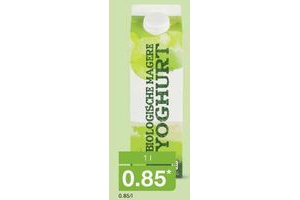 biologische magere yoghurt