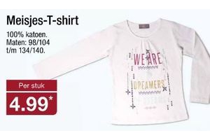 meisjes t shirt