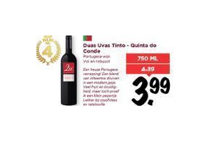 duas uvas tinto quinta do conde