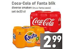 coca cola of fanta blik