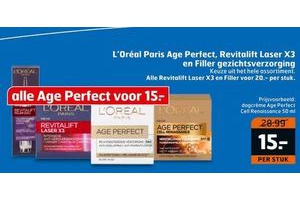loreal paris age perfect revitalift laser x3 en filler gezichtsverzorging