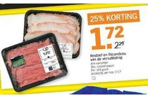 rosbief en fricandeau van de versafdeling