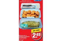 haring met ui kibbeling of pangasius met tuinkruiden