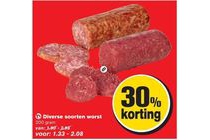diverse soorten worst