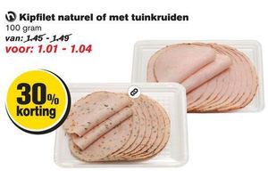 kipfilet naturel of met tuinkruiden