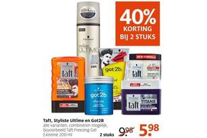 etos taft styliste ultime en got2b haarproducten