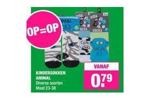 kindersokken animal