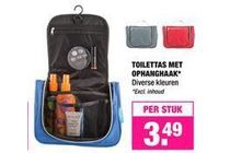 toilettas met ophanghaak