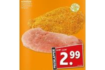 schnitzel ongepaneerd of gepaneerd