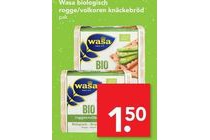 wasa biologisch rogge volkoren knaeckebroed