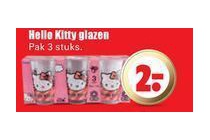 hello kitty glazen