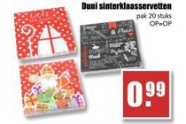 duni sinterklaasservetten