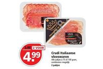 crudi italiaanse vleeswaren
