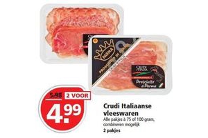 crudi italiaanse vleeswaren