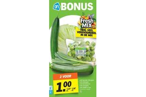 ah spruiten ijsbergsla komkommer courgette en salade ui bos