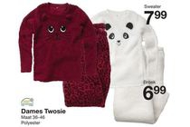 dames twosie sweater