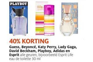 etos parfums 40 korting