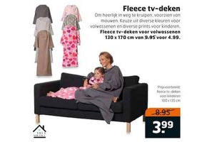 fleece tv deken