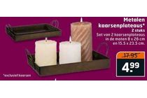 metalen kaarsenplateaus