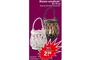rieten windlicht