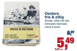 oesters fris en ziltig