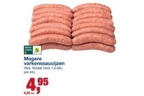 magere varkenssaucijzen