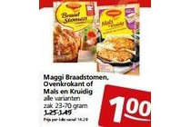 maggi braadstomen ovenkrokant of mals en kruidig