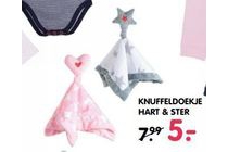 knuffeldoekje hart en ster