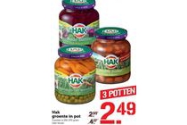 hak groente in pot