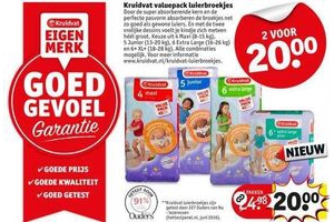 kruidvat valuepack luierdoekjes