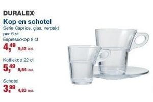 duralex kop en schotel