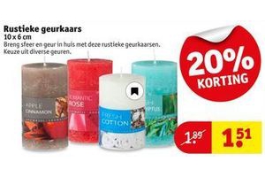 rustieke geurkaarsen