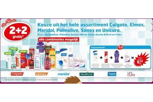 keuze uit het hele assortiment colgate elmex meridol palmolive sanex