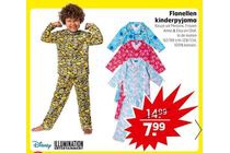 flanellen kinderpyjama