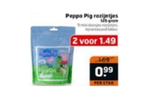 peppa pig rozijntjes