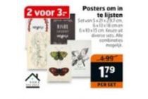 posters om in te lijsten