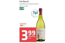 fat barrel chardonnay of cabernet shiraz