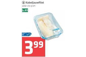 spar kabeljauwfilet