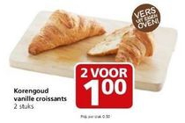 korengoud vanille croissants