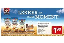 quaker havemout granola muesli of havermoutrepen
