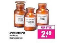 apothekerspot met kaars