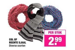col of rechte sjaal