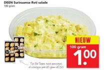 deen surinaamse roti salade