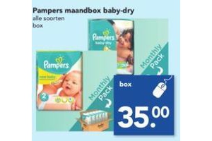 pampers maandbox baby dry